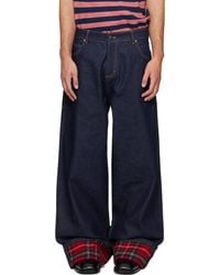 Charles Jeffrey - Scarf Wide Leg Jeans - Lyst