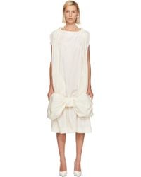 Simone Rocha - Off- Bow Hem Egg Midi Dress - Lyst