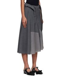 OTTOLINGER Knee-Length Rib Midi Skirt in Blue | Lyst