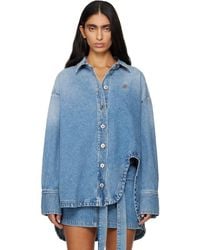 The Attico - Diana Denim Shirt - Lyst