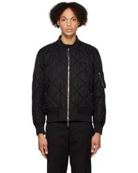 Burberry - Diamond Quilted Bomber Jacket - Lyst