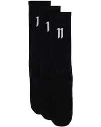 Boris Bidjan Saberi 11 - Three-pack Black Logo Socks - Lyst