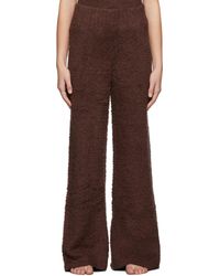 Skims Cosy Knit Lounge Trousers - Brown