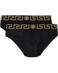 Versace - Two-Pack Cotton-Jersey Briefs - Lyst