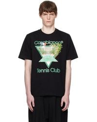 CASABLANCA - 'Tennis Club' Icon Short-Sleeve T-Shirt - Lyst