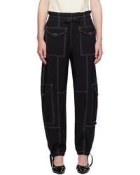 Ganni - Light Slub Pocket Trousers - Lyst