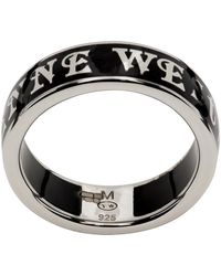 Vivienne Westwood Conduit Street Ring - Black