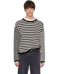 KAMIYA - Horizontal Multi Stripe Knit Sweater - Lyst
