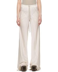 Rick Owens - Off- Hollywood Drawstring Bias Lounge Pants - Lyst