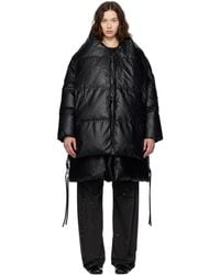MM6 by Maison Margiela - Light Faux-Leather Down Jacket - Lyst