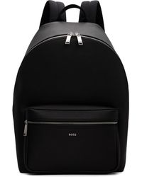 BOSS - Structured Logo Lettering Backpack - Lyst