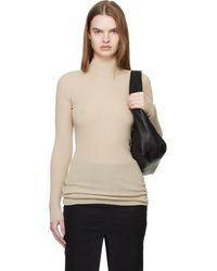 Rick Owens - Pull À Manches Longues À Col Cheminée - Lyst