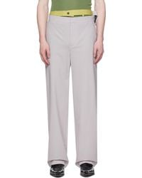 Y. Project - Gray Multi Waistband Trousers - Lyst
