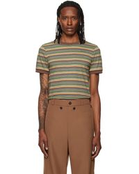 Marni - Cotton Fine Stripes T-Shirt - Lyst