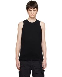 Sacai - Black Embroidered Tank Top - Lyst