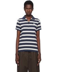 Maison Kitsuné - Baby Fox Patch Multi Stripes Polo - Lyst