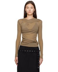ROKH - Knotted Long Sleeve T-shirt - Lyst