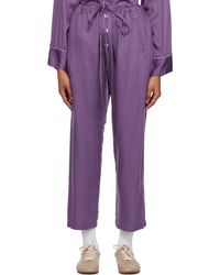 Bode - Pantalon de pyjama amethyst mauve - Lyst