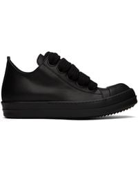 Rick Owens - Black Jumbo Laced Low Sneakers - Lyst