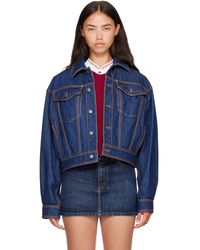 Versace - Denim Blouson Jacket - Lyst