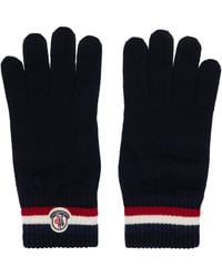 Moncler - Tricolor Wool Gloves - Lyst