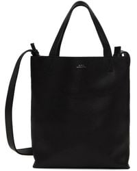 A.P.C. - . Black Maiko Small Shopping Tote - Lyst
