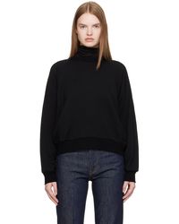 AURALEE - ブラック ライトウール プルオーバー スウェットシャツ - Lyst
