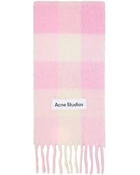 Acne Studios - Mohair Checked Scarf - Lyst