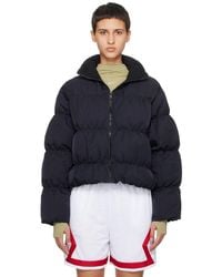 Nike - Black Quilted Puffer Jacket - Lyst