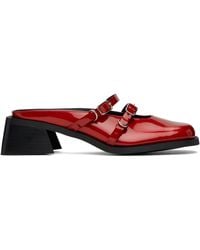 【関税込み】Justine Clenquet レッド Andie ミュール Justine Clenquet - Andie red lipstick mules