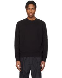 C.P. Company - Diagonal Raised Fleece Crewneck Lens Sweatshirt - Lyst