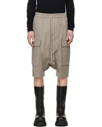 Rick Owens - Taupe Tower Pods Cargo Shorts - Lyst