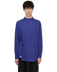 RAINMAKER KYOTO Long Point Collar Dougi Shirt in White for Men | Lyst