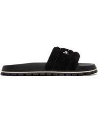 Marc Jacobs - Black 'the Terry Slide' Sandals - Lyst