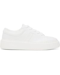 Ganni - White Sporty Mix Cupsole Sneakers - Lyst