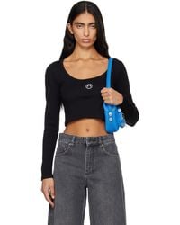 Marine Serre - Moon Logo Jersey Long Sleeve T-Shirt - Lyst