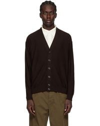 Lemaire - Brown Twisted Cardigan - Lyst