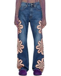 Bluemarble - Marble Embroide Jeans - Lyst