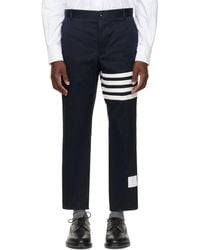 Thom Browne - Cotton Twill 4-Bar Unconstructed Trousers - Lyst
