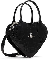 Vivienne Westwood Ella Heart Crossbody Bag in Black | Lyst Australia
