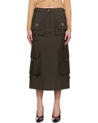Acne Studios カーゴ マキシスカート ナチュラル | Lyst