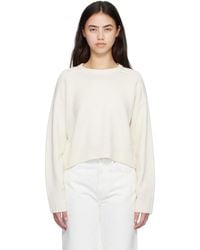 Loulou de Saison - Off- Bruzzi Lds Cropped Sweater - Lyst