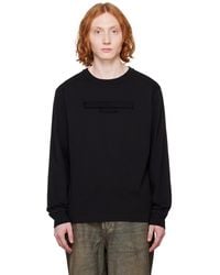Alexander Wang - Distressed Logo Long-Sleeve T-Shirt - Lyst