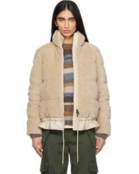 Moncler - Cedre Teddy Short Down Jacket - Lyst
