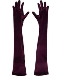 Mugler ブラック シアー グローブ ブラック | Lyst