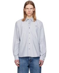 Ami Paris - Cotton Button-Down Ami De Coeur Shirt - Lyst