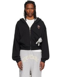 we11done - Doodle Teddy Zip-Up Hoodie - Lyst