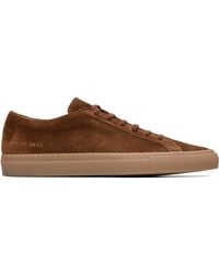 Common Projects - Achilles Premium Suede Sneakers - Lyst