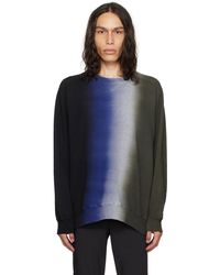 Sacai - Black & Khaki Tie-dye Sweatshirt - Lyst