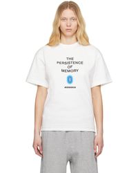 Adererror - T-Shirt Product. 49 Blanc À Image Net - Lyst